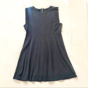 Talbots navy sundress with crochet details sz XL